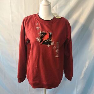 Vintage Breckenridge Red Cardinal Sweatshirt Medium